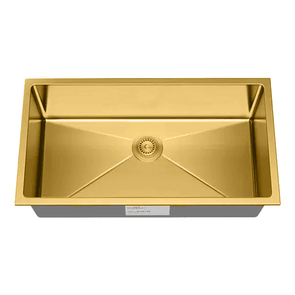 30″ Gold Single Bowl Kitchen Sink — model 3018GL