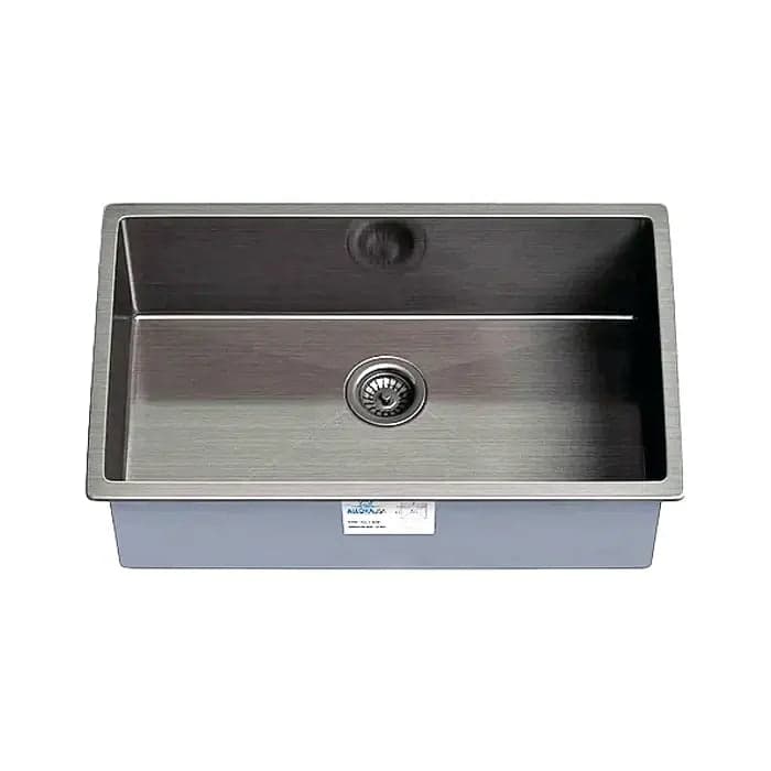 30″ Gunmetal Single Bowl Kitchen Sink — model 3018GM