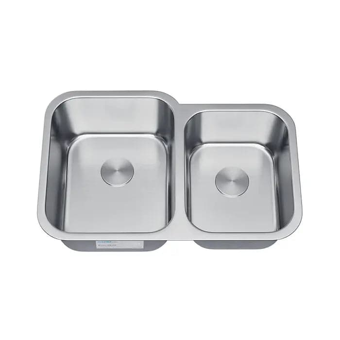32″ Undermount 60/40 Offset Double Bowl Kitchen Sink — model 3321