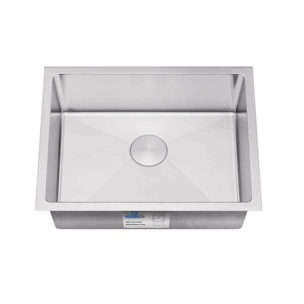 27″ Handmade Tight-Radius Single Bowl Kitchen Sink — model KH2718