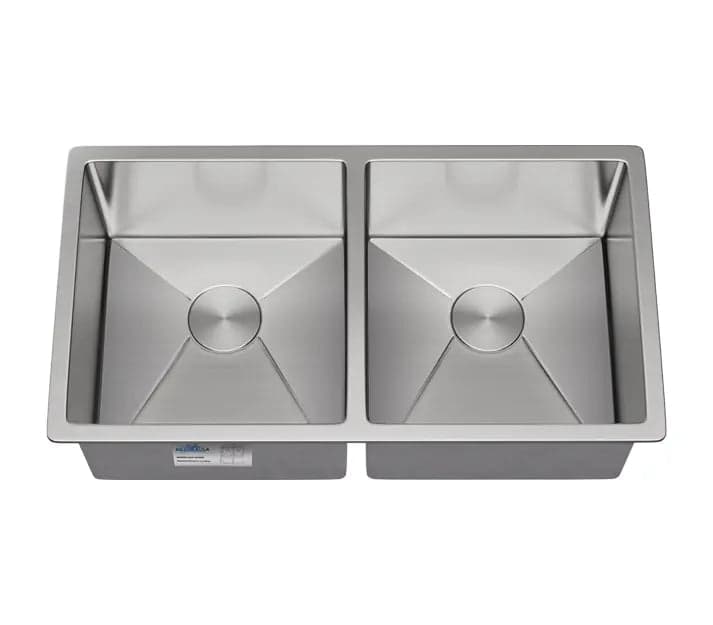 31″ Handmade Double Bowl Kitchen Sink — model KH3117